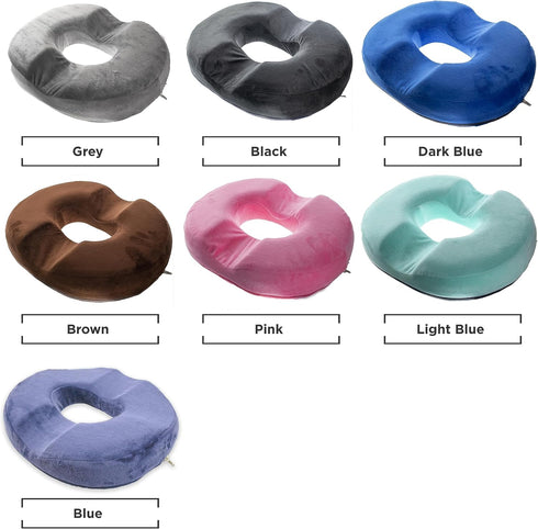 5 STAR SUPER DEALS Tailbone Orthopedic Donut Seat Cushion Memory Foam Cushion - & Coccyx Pillow - Pain Relief
