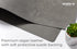 Nordik Leather Desk Mat Cable Organizer - Alaskan Gray 35 X 17 inch, Non-Slip Vegan Leather Desk Pad Protector