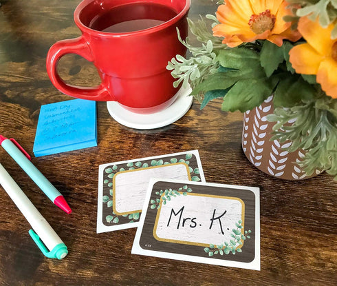 Teacher Created Resources Eucalyptus Name Tags/Labels - Multi-Pack of 36