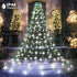 weillsnow 448 8 8.2ft16 Christmas Tree Lights, LED Waterfall Tree Topper Lights with Lighting Modes, Lines Plug