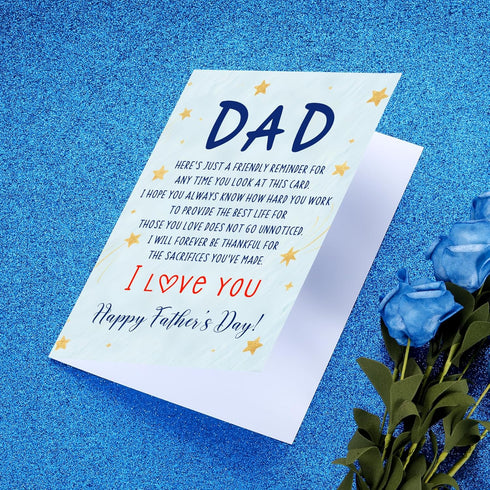 Fathers Card for Dad First Fathers Day Funny Gifts for New Dad Husband from Wife Father's Day Ideas Gifts for Daddy