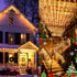 Zenlrs 33FT 240 40 24in 8 Christmas Icicle String Lights LEDs Strips Each Short Curtain Fairy Hanging Ceiling