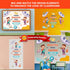 Decorably 24 Pcs Music Bulletin Board Set with Borders, Music Classroom Decorations and Posters