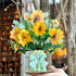 Cyriacus 3D Pop-Up Sunflower Bouquet Greeting Card for Birthday, Thank You, Get Well Gifts | Unique Solar Flower Card