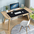 CCOCC 35x17in Dual-Sided Desk Pad Large Waterproof PU Leather Desk Mat Mouse Pad Keyboard Mat Black