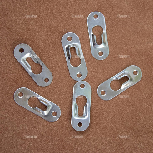 AUEAR Metal Keyhole Hanger, Picture Frame Mirror Cabinet Hanging Fasteners, Flush Wall Mount Hardware (40 Pack)