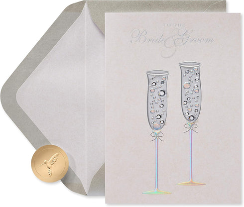 Papyrus Wedding Card, Toast for a Lifetime