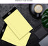 Yellow Legal Notepads 5x8, Pack of 6 - Perforated Narrow Ruled Writing Pad - Premium Thick Paper, No Ink Bleeding - 50