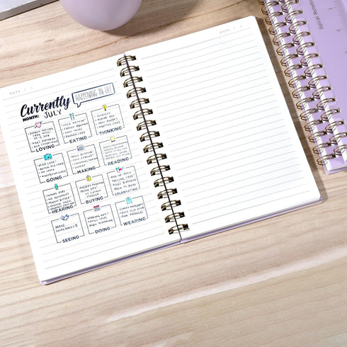 Yoment Spiral Notebook, College Ruled A5 Spiral Bound Journal with 160 Pages Thick Paper Plastic Hardcover for Note