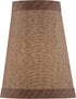 Aspen Creative 51051-2, 2-1/2" 4" 5" Set 2 Hardback Empire Transitional Clip-On Chandelier Shade, Gold Dark Brown