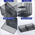 Desk Organizer with 2-Tier Paper Letter Tray, Drawer, and 2 Pen Holder for Office Supplies