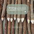 BSIRI Black 3 Inch Wood Tree Bark Pencils, 12 Pack, Rustic Twig Pencils for Unique Camping Gifts, Decorations, Party