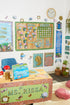 Eureka Curiosity Garden Classroom Calendar Bulletin Board Set for Teachers, 97 Pieces for Classroom Decoration