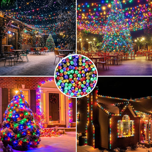 200 72 8 Solar String Lights Solar Christmas Lights LED Ft Mode Outdoor String Lights Waterproof for Garden Party Patio