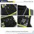JKSafety Hi-Vis Zipper Front Black Safety Vest, 10 Pockets, Cushioned Collar, Meets ANSI/ISEA Standards