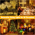 200 (66FT) Nisocy LED Christmas Connectable String Lights Outdoor Waterproof Warm White Fairy Lights with Plug, Tree