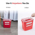 2 (2-Pack) Alcedo Sharps Container for Home Use Gallon | Biohazard Needle and Syringe Disposal | Professional Medical