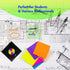 Transparent Sticky Notes, Pack of 12 Pads, Translucent Sticky Notes Set (Colors, 3" x 3" 600 sheets) for Annotating and Highlighting