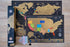 Two Scratch-Off Maps: World Map 17x24" + USA Map, Deluxe Travel Posters with Accessories