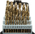 WEN DB291A 29 Piece Gold Oxide HSS Drill Bit Set - Includes Carrying Case