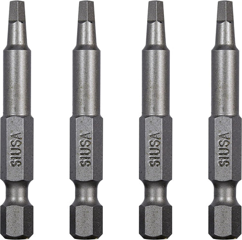 Mayhew Tools 19606-4 Square Recess Power Bit, 4-Pack, NO. 1 x 2"