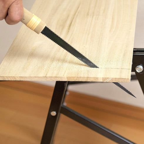 Japanese Pull Saw, 7-7/8" Woodworking Keyhole Saw, Ryoba Double-Edge Hand Saw for Wood, Plywood, Drywall