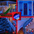 1500LED 470ft 12 Dimmable, Christmas Lights Outdoor Use, Modes Blue LED String Lights with Timer Waterproof Christmas