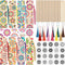 TaoBary 92 Pcs Wood Bookmark Making Kit Includes 36 Unfinished Blank Bookmarks