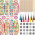 TaoBary 92 Pcs Wood Bookmark Making Kit Includes 36 Unfinished Blank Bookmarks