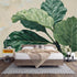 Personalized Customization Wall Mural SelfAdhesive Removable Fabric Fiddle Leaf Fig Botanical Plant Tropical Large Wall