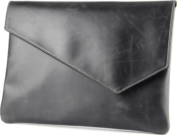Vintage Pu Leather A4 Envelope File Clutch Bag