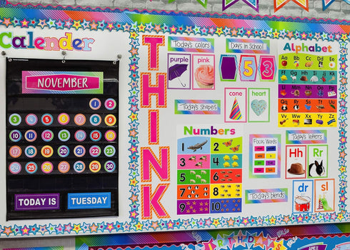 Teacher Created Resources Colorful Photo Shapes & Colors Cards Bulletin Board (TCR8799)