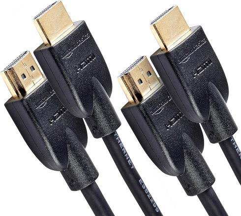 Amazon Basics HDMI 2.0 Cable, 2-Pack, 6ft, 4K@60Hz, High-Speed 18Gbps, 2160p, 48