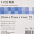 McKesson Premium Microscope Slides, Frosted Float Glass, Beveled Edges, 25 mm x 75 mm x 1 mm, 72 Count