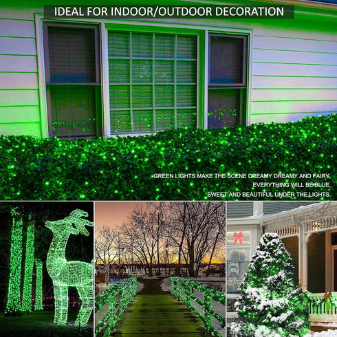 100 LED 33FT Fairy String Lights | Christmas Lights with 8 Lighting Modes | Plug in for Indoor Outdoor Decoration