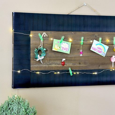 Youngever 52.5 ft Bulletin Board Borders for Classroom Decoration, Black Wood Design