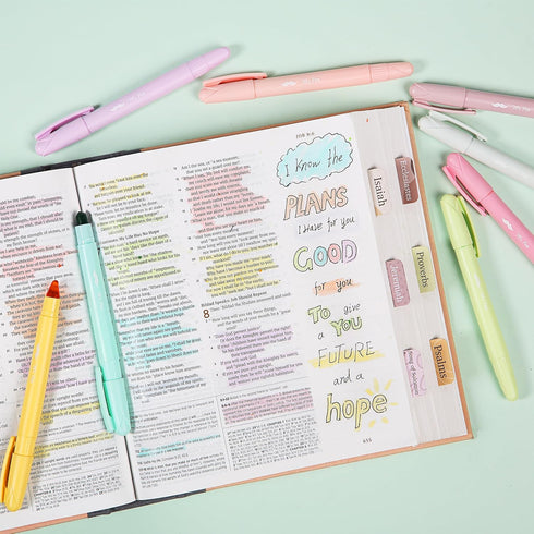 Mr. Pen Gel Highlighter, 8 Pack, Pastel Colors, No Bleed Bible Highlighters, Bible Markers, Gel Highlighters for Bibles