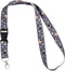 Desert Cactus Pug Dog Lanyard Badge ID Holder, Keychain Souvenir for Nurse, Doctor, Teacher, Detachable Buckle