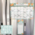 Magnetic Dry Erase Calendar for Fridge, Clementine Magnetic Calendar for Refrigerator, White Board