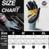 Nitrile Safety Work Gloves, 3 Pairs, Lightweight Touchscreen Utility Gloves for Men and Women (Gray, M)