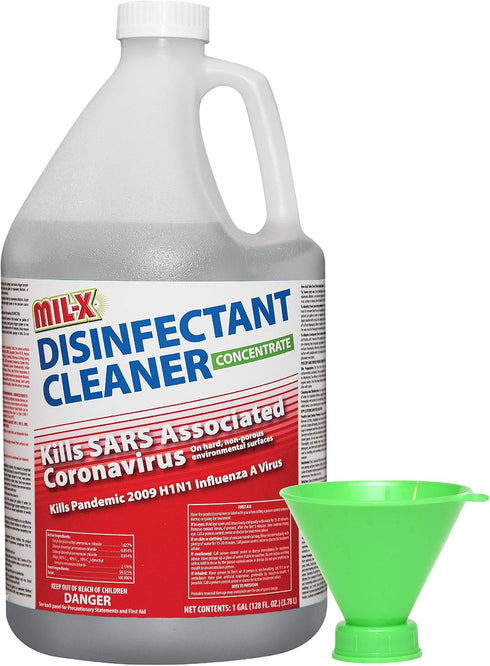 HARRIS Mil-X Disinfectant Super-Concentrate, Makes 64 Gallons of Ready to Use Spray, for