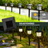 Lights,12 Pack SOLPEX Solar Outdoor Solar Path Lights, Walkway Lights Outdoor, Garden Light, Solar-Powered Pathway