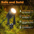 NEWKAZ 65.6FT IP65 18W 1800LM 3000K, Pack 6 Outdoor Landscape lighting Low Voltage, Wired LED Spot light with Plug
