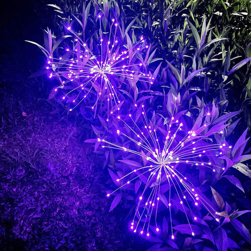 JJGoo Solar Garden Lights - 2 Pack 180 LEDs Solar Firework Lights for Outdoor Waterproof