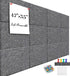 Large Office Cork Board Alternative, 47"x35", 12 Pack Felt Wall Tiles Self-Adhesive Safe Removable No Damage for Wall.