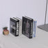 Clear Bookends for Heavy Books - 8pcs Acrylic Book Shelf Organizer for Desk, Plastic Heavy Duty Book Holders