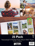 Better Office Products Photo Album Refill Sheets, 3.5 x 5 Inch, Heavyweight, Diamond Clear 3 Ring Photo Binder Page