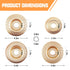 4PCS Wood Carving Disc Set for 4" or 4 1/2" Angle Grinder with 5/8" Arbor, Stump Tool Grinder Disc Wheel Attachments for Woodworking,Grinding Wheel Shaping Disc for Wood Cutting