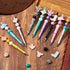 Geelin 18 Set Cow Print Beadable Pens, Assorted Kit with 18 Refills and Cow Themed Wooden Beads