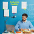 Transparent Sticky Notes, Pack of 12 Pads, 3" x 3" Translucent Sticky Notes Set, 600 Sheets for Annotating